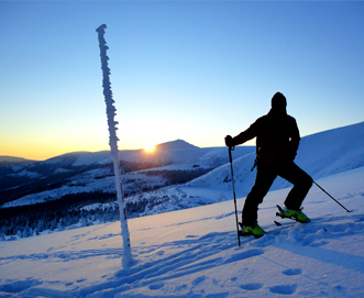 ski touring i Karkonosze